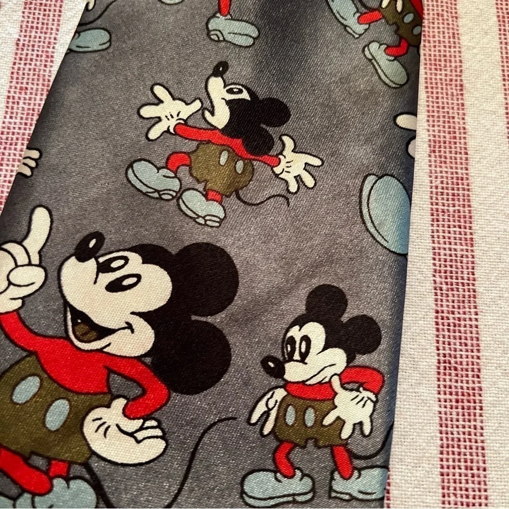 Seline Mickey Mouse Disney Gray Tie 59”